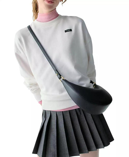 Duo Small Pebbled Leather Crossbody Bag