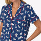 Women's 2-Piece Sleepwear Short-Sleeve Shirt and Pajama Shorts Set