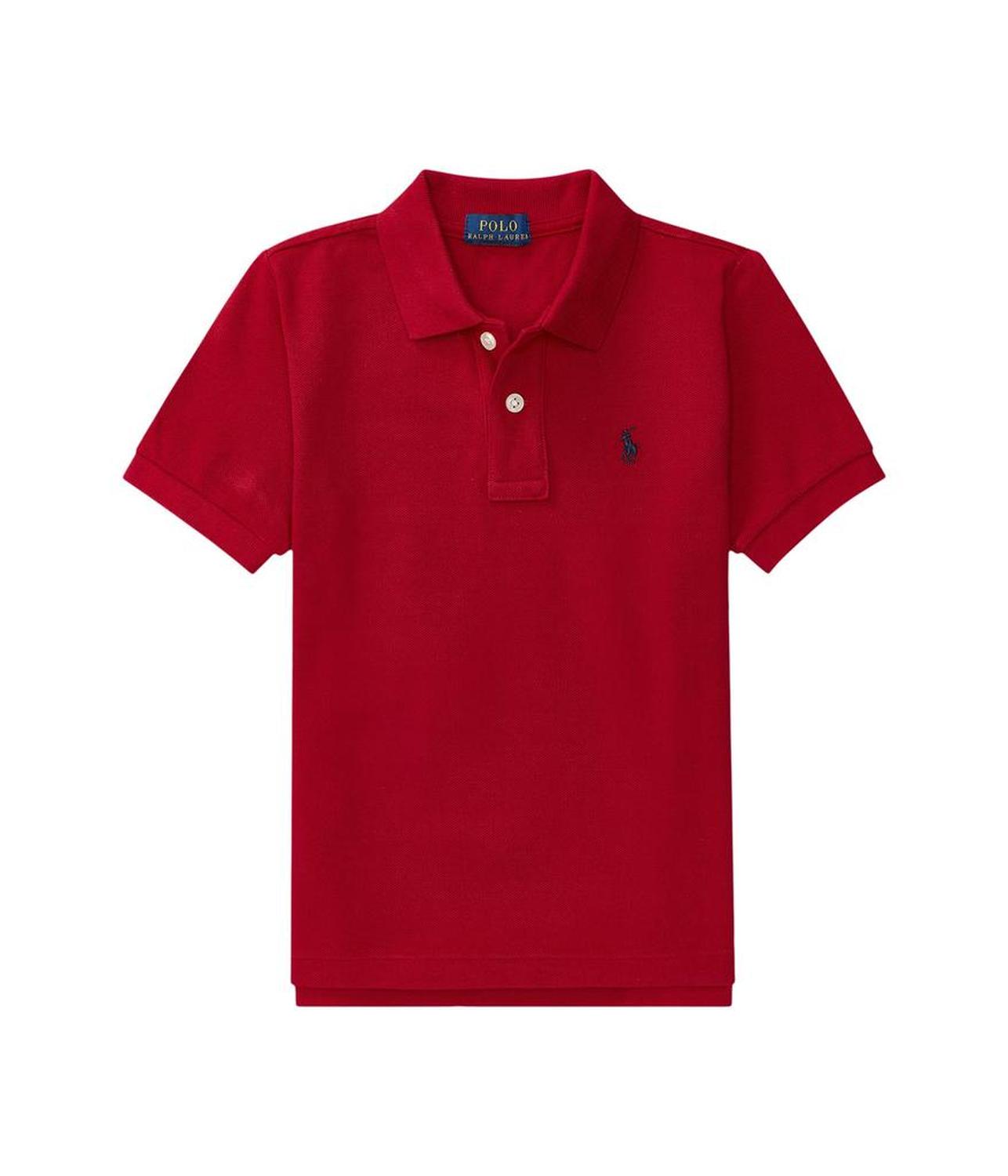 Cotton Mesh Polo Shirt (Big Kids)