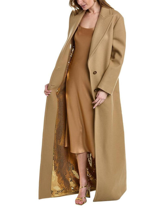 Collection Wool Melton Paillette Coat