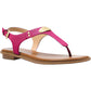 MK Plate Womens Jelly Snake Print Thong Sandals