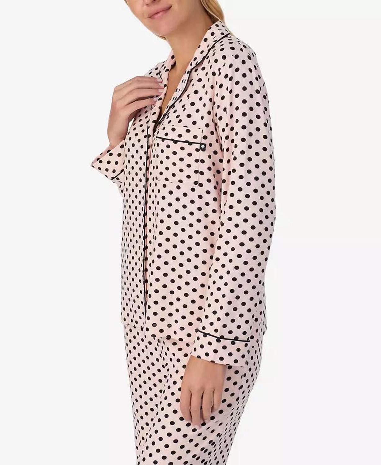 Women's 2-Piece Sleepwear Long-Sleeve Top and Pajama Pants Set