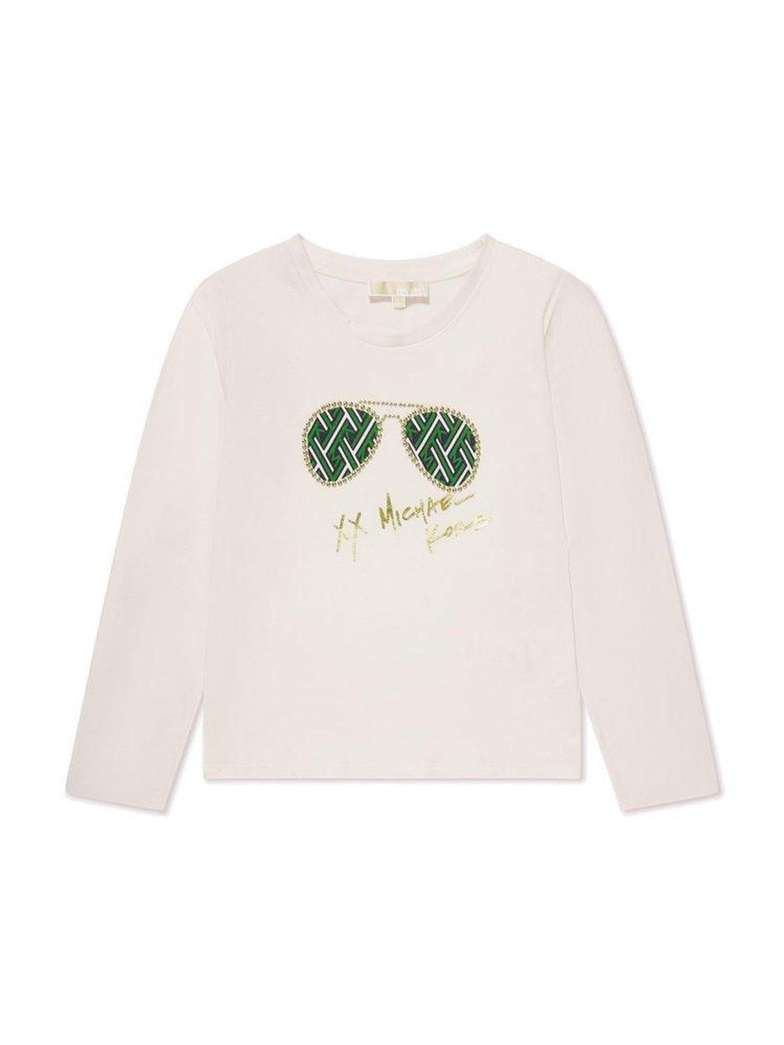 Michael Kors Kids Logo Printed Long-Sleeved T-Shirt