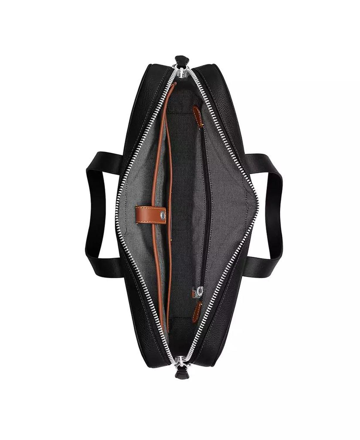 Men's Carlyle Polished Pebble Brief Bag