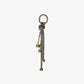 Gold-Tone and Speckled Cord Bag Charm