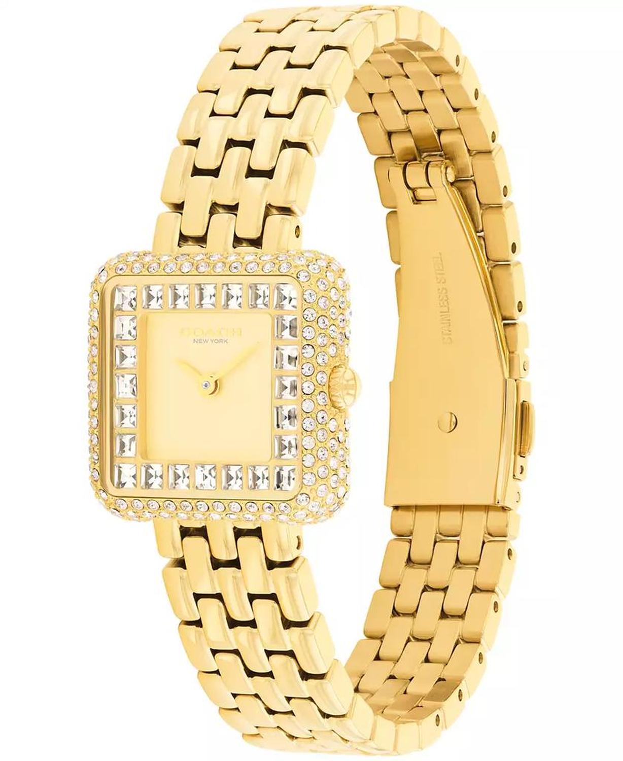 Women's Cass Gold Tone Stainless Steel Bracelet Watch 24mm
