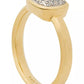 23k Gold-Plated Sterling Silver Lab-Grown Diamond Accent Ring