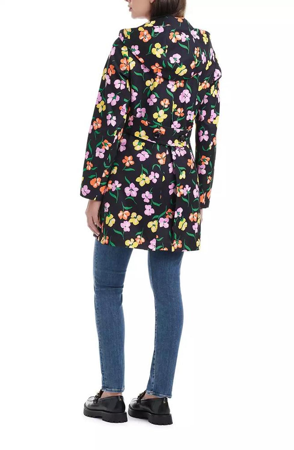 Women's A-Line Printed Trench Coat