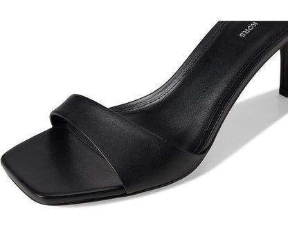 Jaida 40S5JDMS1L Sandals Women's Black Leather Ankle Strap VER412