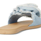 Flourish Denim Flat Sandal