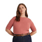 Plus-Size Cotton-Blend Boatneck Top