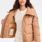 Women's Drawstring-Collar Puffer Coat