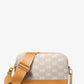 Bryant Medium Two-Tone Logo Jacquard and Leather Camera Crossbody Bag