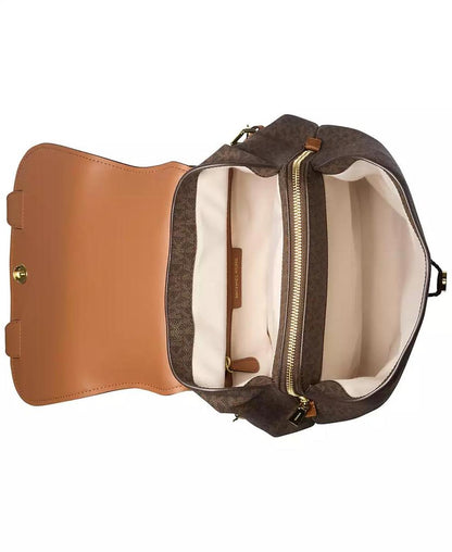 Quinn Small Logo Flap Backpack