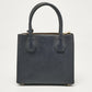 Navy Blue Leather Small Mercer Tote
