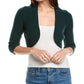 Shaker Cashmere Shrug
