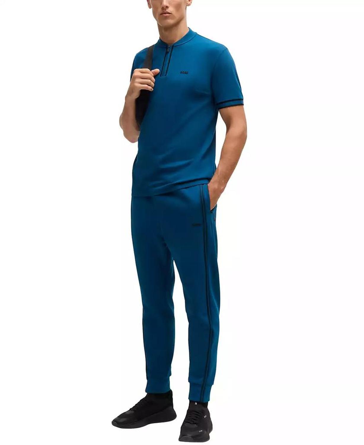 Men’s Cotton-Piqué Zip-Neck Polo
