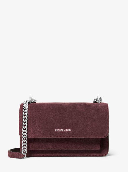 Claire Large Suede Shoulder Bag
