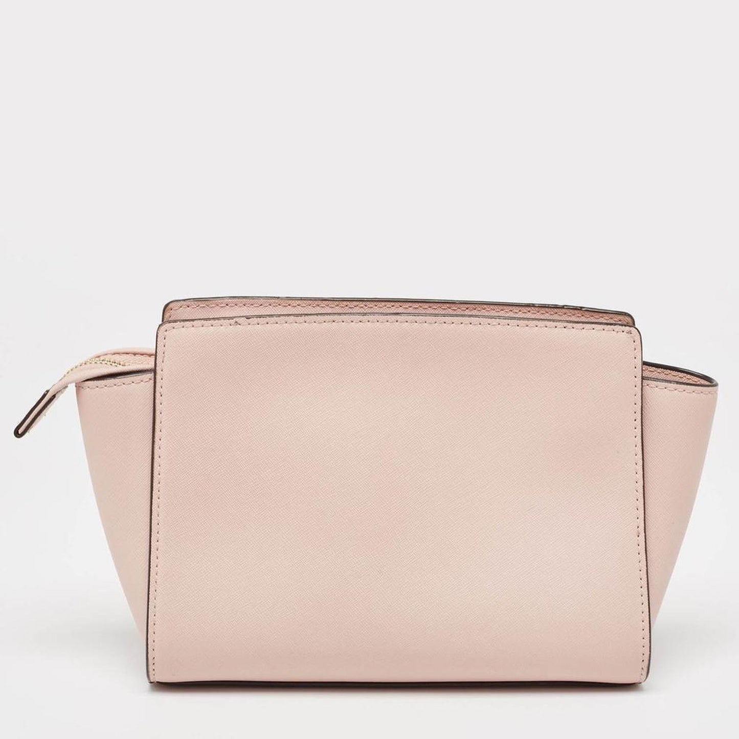 Michael Kors Pink Saffiano Leather Medium Selma Crossbody Bag