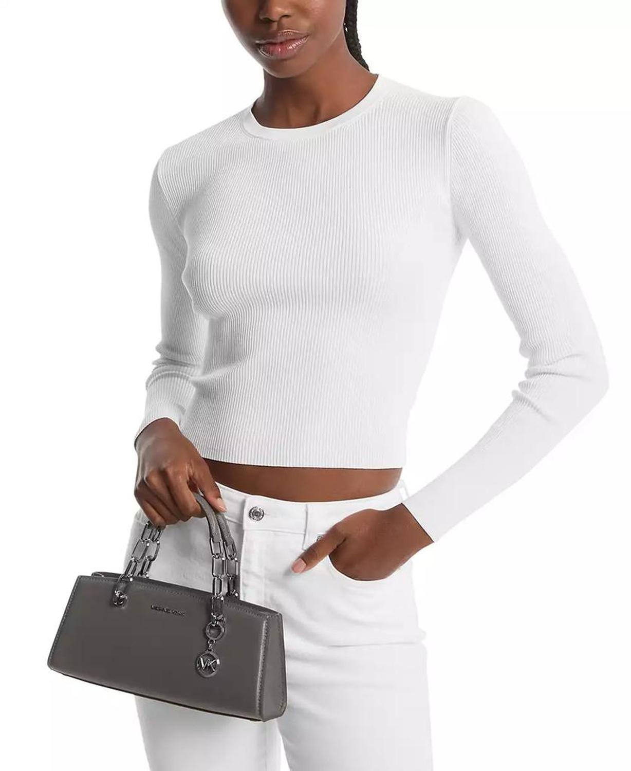 Cynthia Small East West Leather Satchel