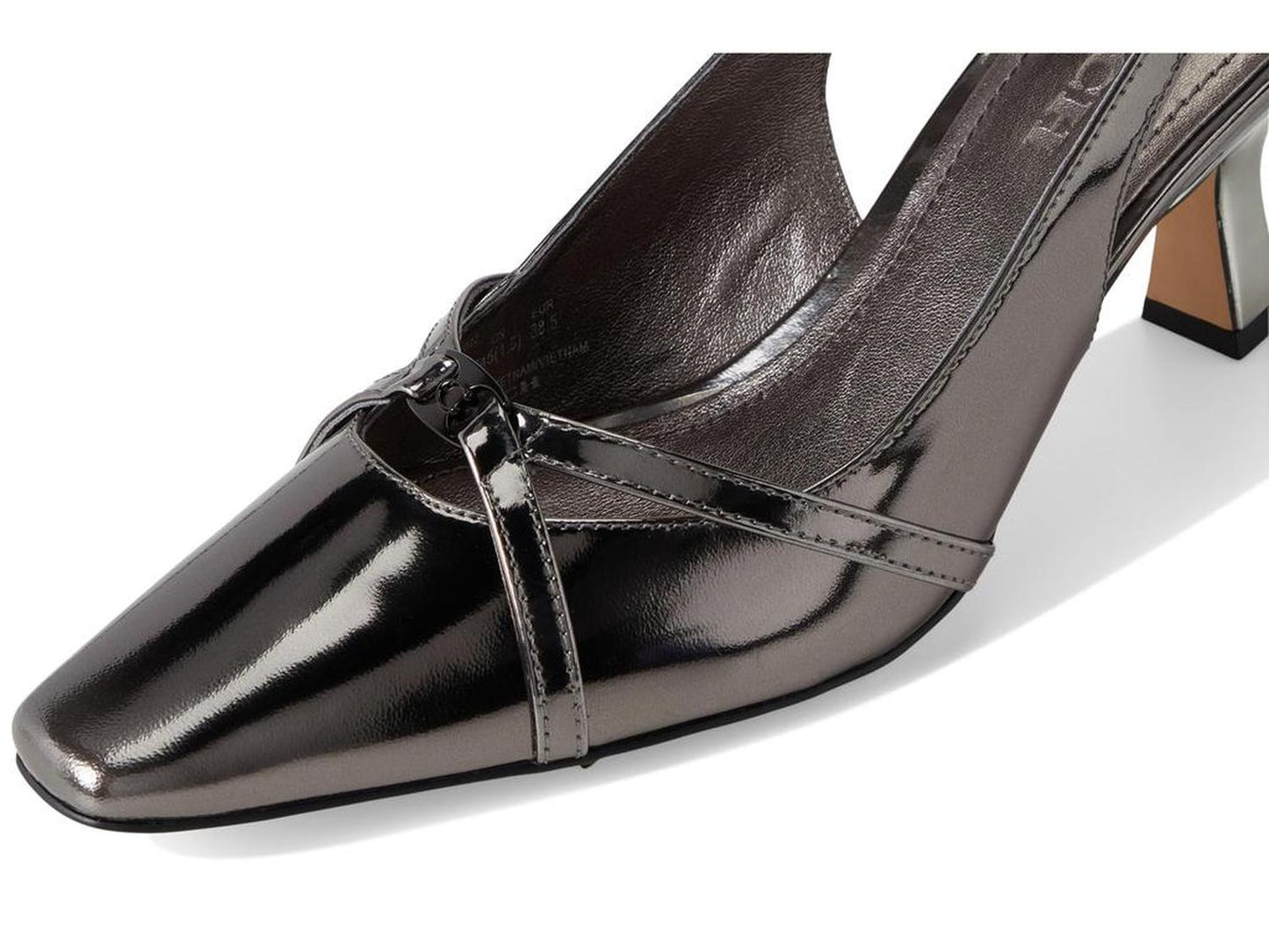 Rowyn Metallic Leather Slingback