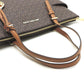 Coated Canvas Leather Tote Bag (Pre-Owned)