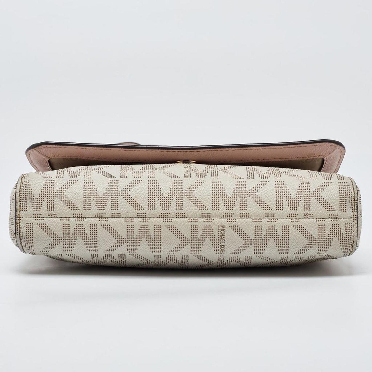 Michael Michael Kors Ivory Signature Coated Canvas Crossbody Bag