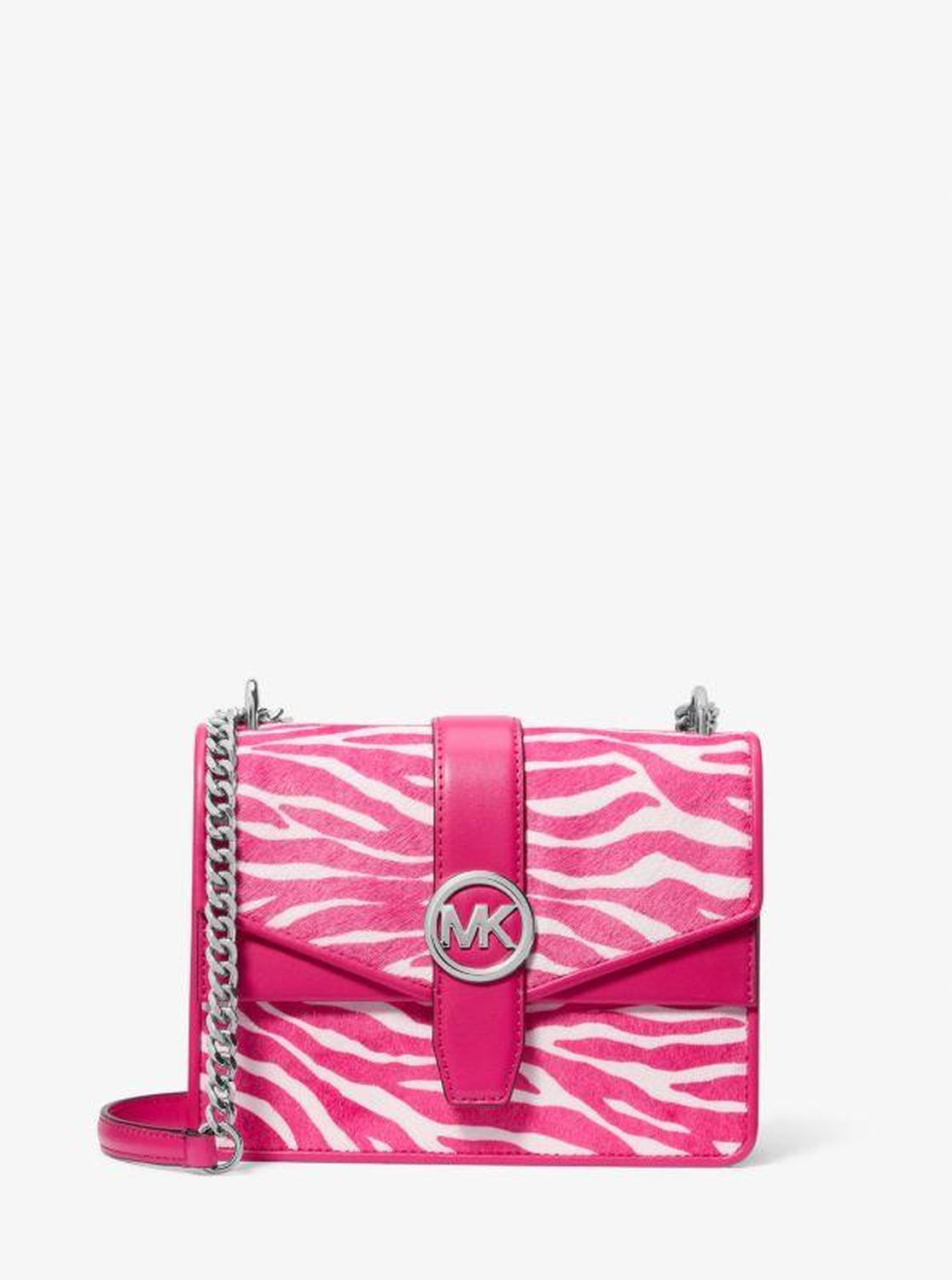 Greenwich Small Zebra Print Calf Hair Crossbody Bag