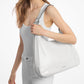 Nolita Large Snake Embossed Leather Hobo Shoulder Bag