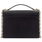 Deco Pebbled Leather Chain Shoulder Bag