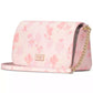 Serena Spring Pansies Leather Chain Wallet