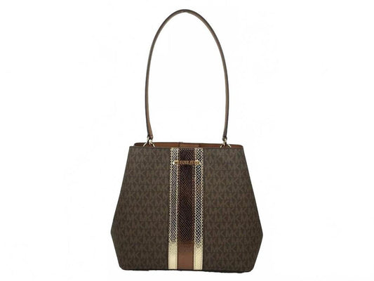 Medium Pratt Bucket Shoulder Bag In Brown
