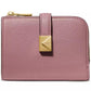 Deco Pebbled Leather Small Compact Wallet