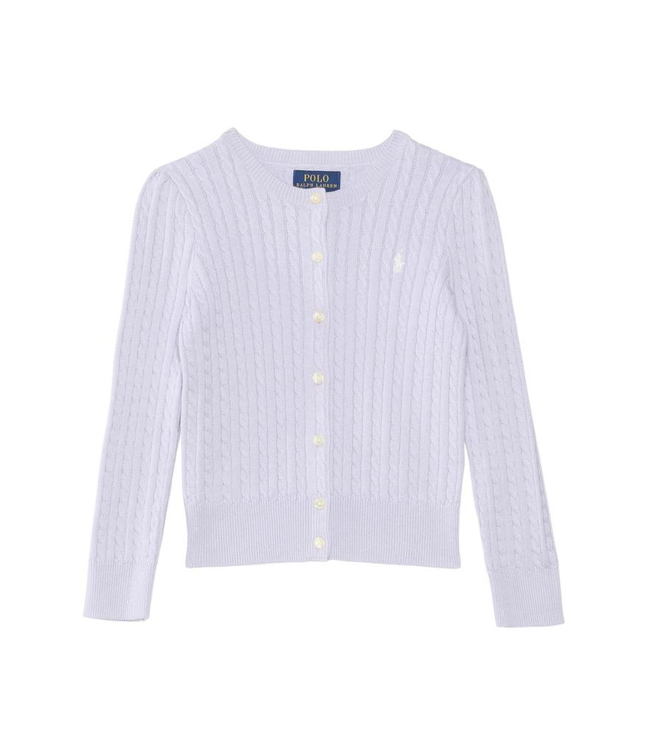 Mini-Cable Cotton Cardigan (Big Kid)