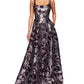 Marchesa Notte Square Neck Strapless Bal Long Gown