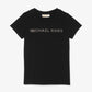 Metallic Printed Stretch Cotton T-Shirt
