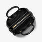 Flora Medium Signature Logo and Leather Satchel