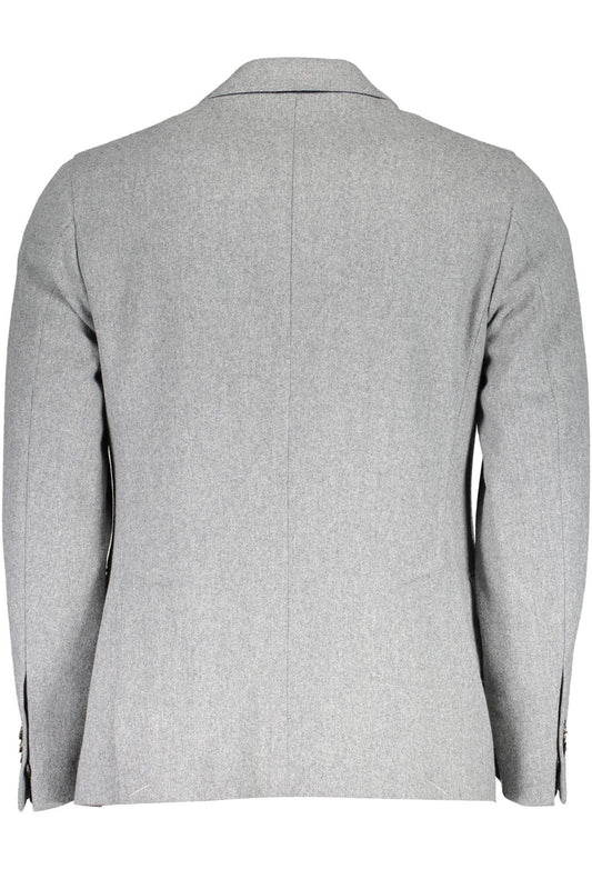 Gant Elegant Gray Wool Blend Jacket
