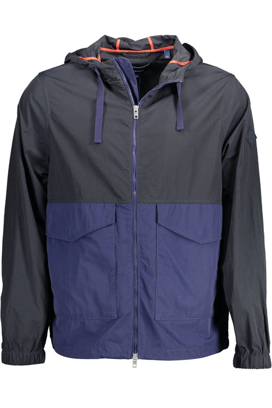 Gant Chic Blue Hooded Sports Jacket with Contrast Details