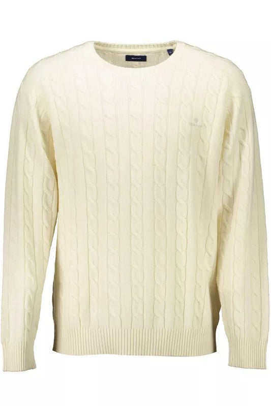 Gant Elegant White Woolen Sweater