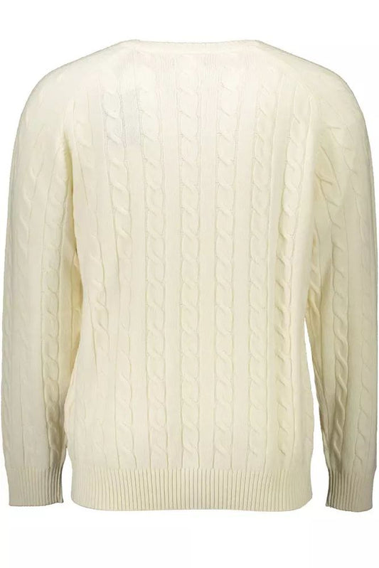 Gant Elegant White Woolen Sweater