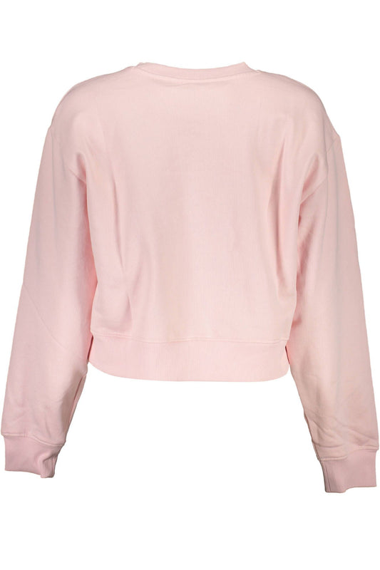 Guess Jeans Chic Pink Organic Cotton Sweatshirt