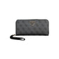 Guess Jeans Chic Black Polyethylene Wallet with Logo Detail