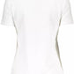 Guess Jeans Chic White Tee with Embroidery Detail