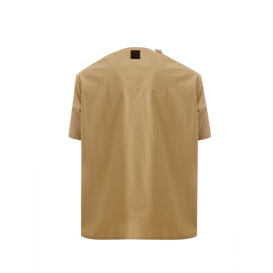 Emporio Armani Elegant Cotton Brown Shirt for Men