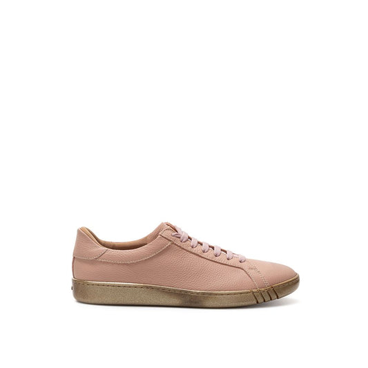 Bally Chic Pink Leather Sneakers for Sophisticated Style