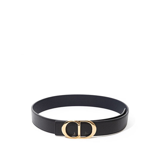 Dior Elegant Black Leather Belt