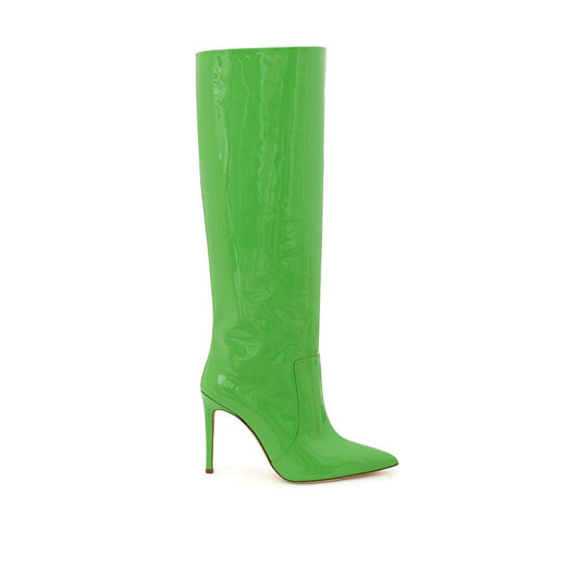 Paris Texas Emerald Shine Vernice Boots for Her