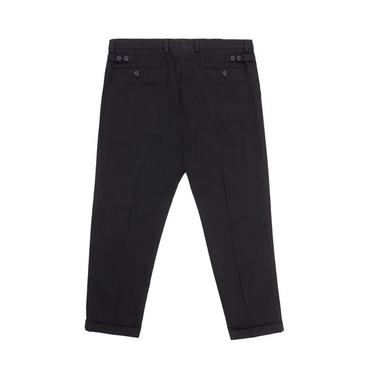 Dolce & Gabbana Elegant Black Cotton Pants for Men