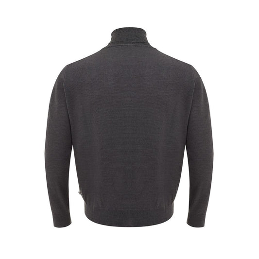 FERRANTE Elegant Gray Wool Sweater for Men